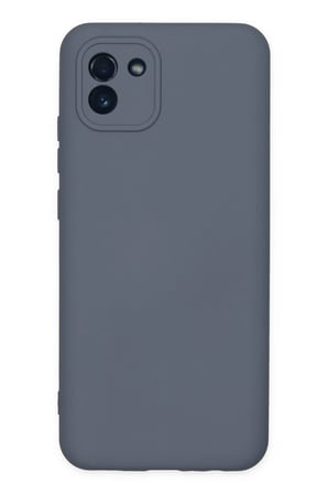 Uray store Samsung Galaxy A03 Kılıf Nano içi Kadife Silikon - Gri