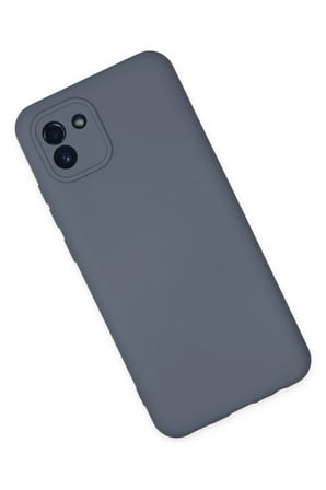 Uray store Samsung Galaxy A03 Kılıf Nano içi Kadife Silikon - Gri