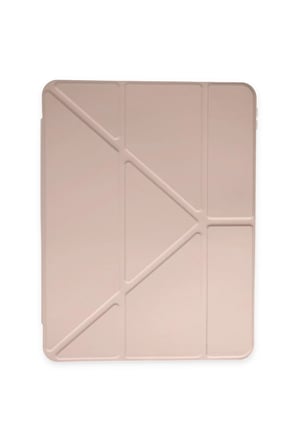 Uray store Apple iPad Air 4 10.9 Kılıf Kalemlikli Mars Tablet Kılıfı - Rose Gold