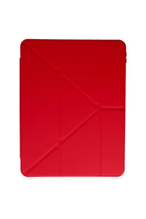 Uray store Samsung Galaxy X200 Tab A8 10.5 Kılıf Kalemlikli Mars Tablet Kılıfı - Kırmızı