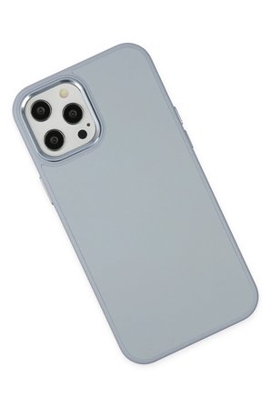 Uray store Apple iPhone 12 Pro Max Kılıf Asya Deri Silikon - Sierra Blue