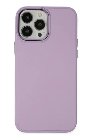 Uray store Apple iPhone 13 Pro Kılıf Asya Deri Silikon - Lila