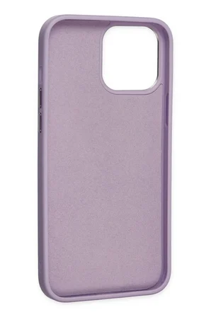 Uray store Apple iPhone 13 Pro Kılıf Asya Deri Silikon - Lila