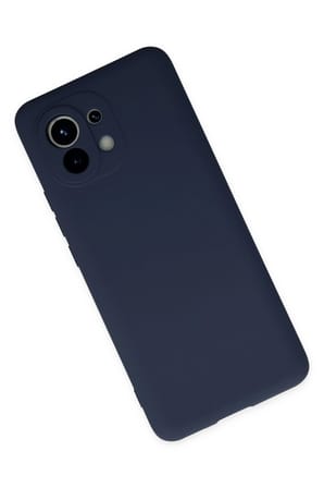 Uray store Xiaomi Mi 11 Kılıf Nano içi Kadife Silikon - Lacivert