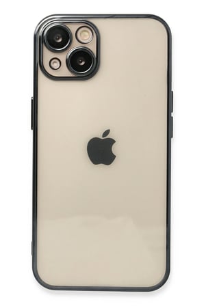 Uray store Apple iPhone 14 Plus Kılıf Razer Lensli Silikon - Siyah