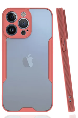 Uray store Apple iPhone 14 Pro Kılıf Platin Silikon - Pembe