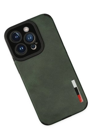 Uray store Apple iPhone 14 Pro Max Kılıf Loop Deri Silikon - Yeşil