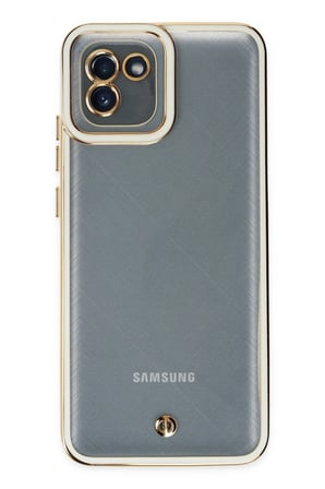 Uray store Samsung Galaxy A03 Kılıf Liva Lens Silikon - Beyaz