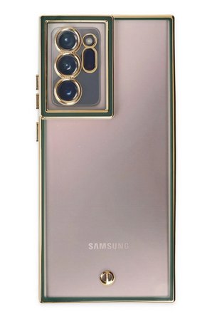 Uray store Samsung Galaxy Note 20 Ultra Kılıf Liva Lens Silikon - Yeşil