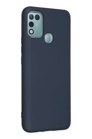 Uray store İnfinix Hot 10 Play Kılıf Nano içi Kadife Silikon - Lacivert