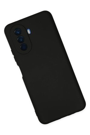 Uray store Huawei Nova Y70 Kılıf Nano içi Kadife Silikon - Siyah