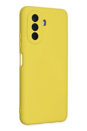 Uray store Huawei Nova Y70 Kılıf Nano içi Kadife Silikon - Sarı