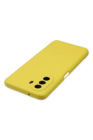 Uray store Huawei Nova Y70 Kılıf Nano içi Kadife Silikon - Sarı