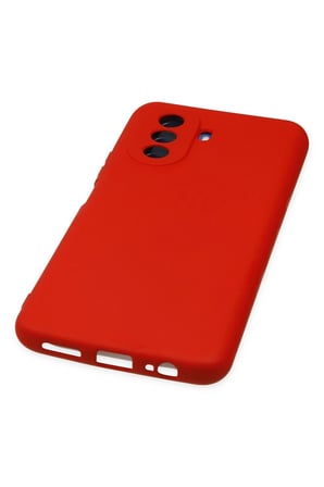 Uray store Huawei Nova Y70 Kılıf Nano içi Kadife Silikon - Kırmızı