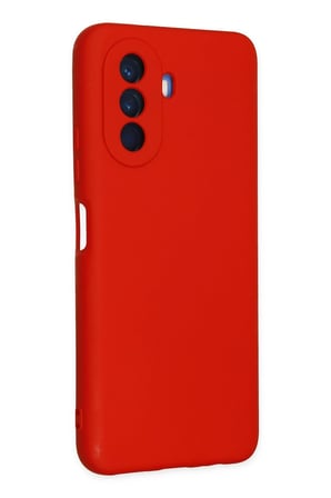 Uray store Huawei Nova Y70 Kılıf Nano içi Kadife Silikon - Kırmızı