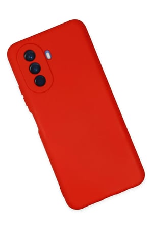 Uray store Huawei Nova Y70 Kılıf Nano içi Kadife Silikon - Kırmızı