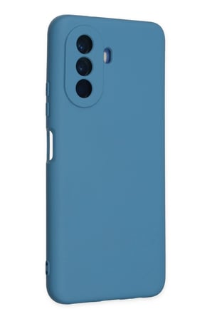 Uray store Huawei Nova Y70 Kılıf Nano içi Kadife Silikon - Mavi
