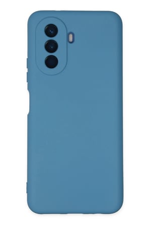 Uray store Huawei Nova Y70 Kılıf Nano içi Kadife Silikon - Mavi