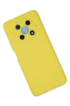 Uray store Huawei Nova Y90 Kılıf Nano içi Kadife Silikon - Sarı