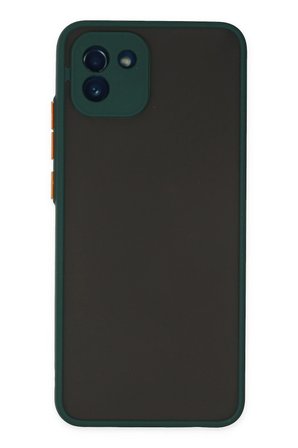 Uray store Samsung Galaxy A03 Kılıf Montreal Silikon Kapak - Yeşil
