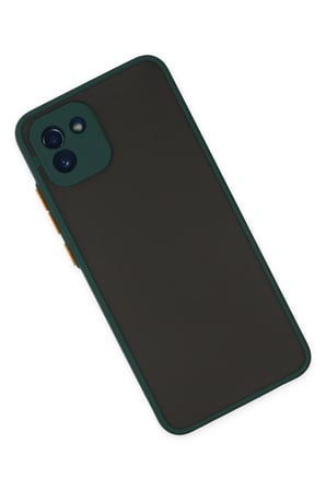 Uray store Samsung Galaxy A03 Kılıf Montreal Silikon Kapak - Yeşil