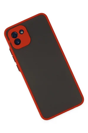 Uray store Samsung Galaxy A03 Kılıf Montreal Silikon Kapak - Kırmızı