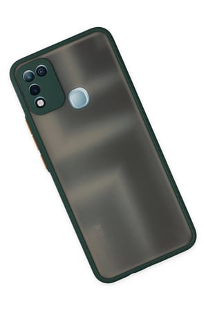 Uray store İnfinix Hot 10 Play Kılıf Montreal Silikon Kapak - Yeşil