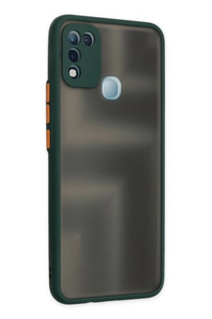 Uray store İnfinix Hot 10 Play Kılıf Montreal Silikon Kapak - Yeşil