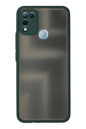 Uray store İnfinix Hot 10 Play Kılıf Montreal Silikon Kapak - Yeşil