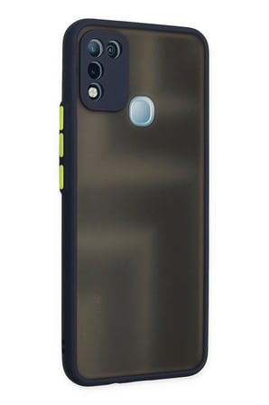 Uray store İnfinix Hot 10 Play Kılıf Montreal Silikon Kapak - Lacivert