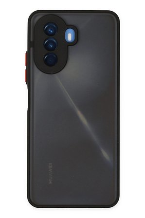 Uray store Huawei Nova Y70 Kılıf Montreal Silikon Kapak - Siyah