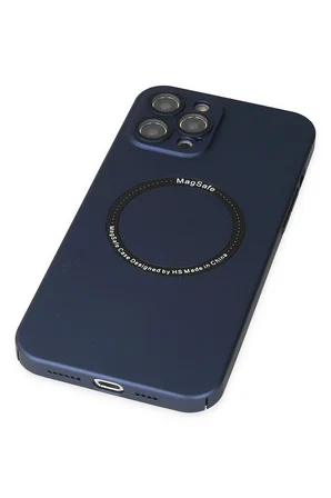 Uray store Apple iPhone 12 Pro Kılıf Jack Magneticsafe Lens Silikon - Lacivert