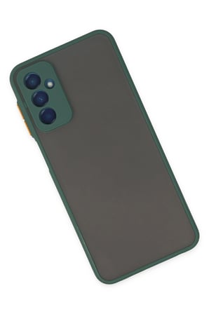 Uray store Samsung Galaxy M13 Kılıf Montreal Silikon Kapak - Yeşil