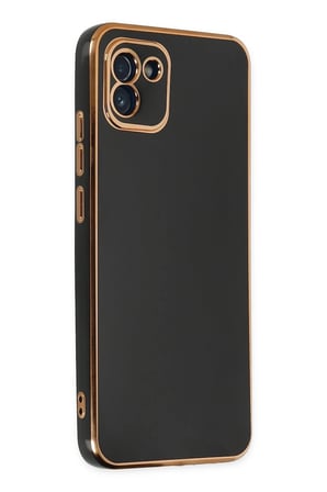 Uray store Samsung Galaxy A03 Kılıf Volet Silikon - Siyah