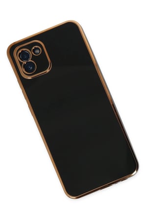 Uray store Samsung Galaxy A03 Kılıf Volet Silikon - Siyah