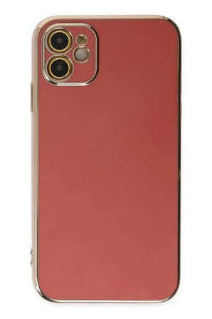 Uray store Apple iPhone 12 Kılıf Volet Silikon - Kırmızı