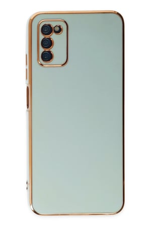 Uray store Samsung Galaxy A03S Kılıf Volet Silikon - Açık Yeşil