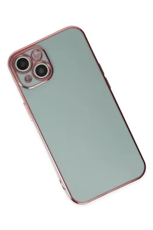 Uray store Apple iPhone 14 Kılıf Volet Silikon - Açık Yeşil