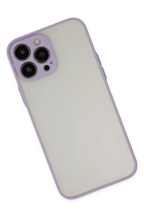 Uray store Apple iPhone 14 Pro Max Kılıf Montreal Silikon Kapak - Mor