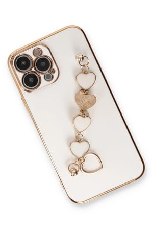 Uray store Apple iPhone 14 Pro Max Kılıf Esila Silikon - Beyaz