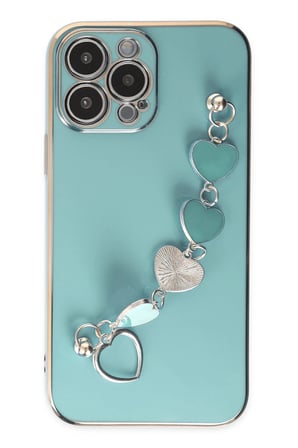 Uray store Apple iPhone 14 Pro Max Kılıf Esila Silikon - Su Yeşili