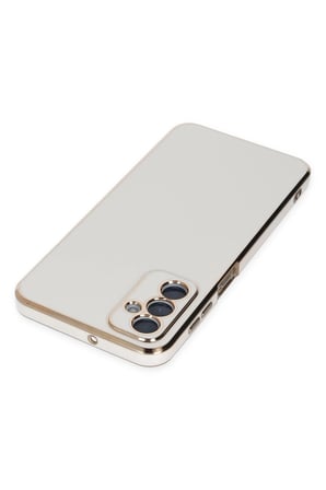 Uray store Samsung Galaxy M23 Kılıf Volet Silikon - Beyaz