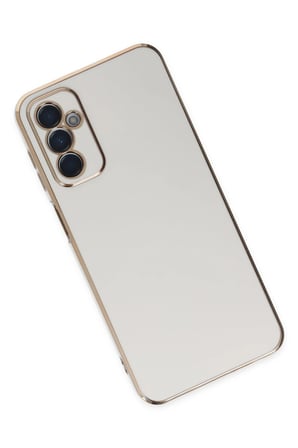 Uray store Samsung Galaxy M23 Kılıf Volet Silikon - Beyaz