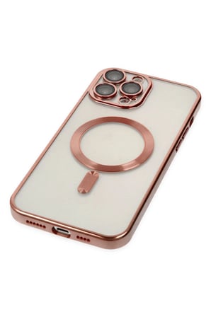 Uray store Apple iPhone 13 Pro Max Kılıf Kross Magneticsafe Kapak - Rose