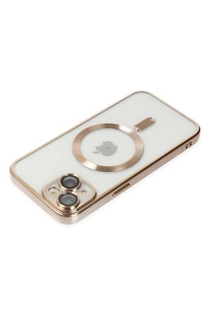 Uray store Apple iPhone 14 Plus Kılıf Kross Magneticsafe Kapak - Gold