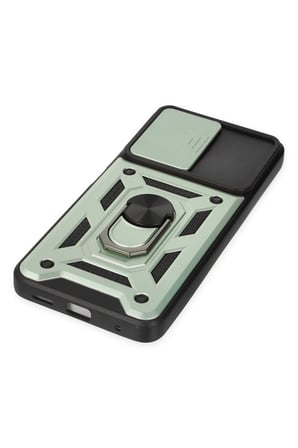 Uray store Xiaomi Poco X3 GT Kılıf Pars Lens Yüzüklü Silikon - Yeşil