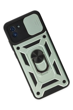 Uray store Samsung Galaxy A03 Kılıf Pars Lens Yüzüklü Silikon - Yeşil