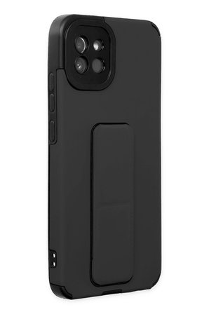 Uray store Samsung Galaxy A03 Kılıf Mega Standlı Silikon - Siyah