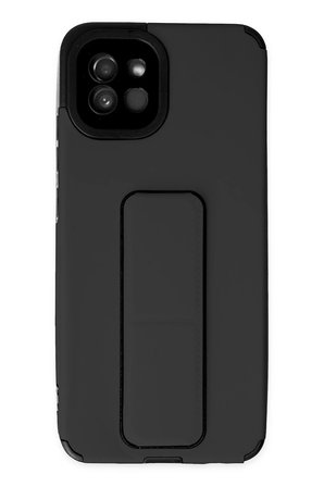Uray store Samsung Galaxy A03 Kılıf Mega Standlı Silikon - Siyah