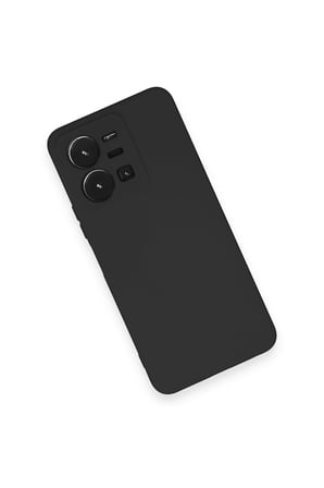 Uray store Vivo Y35 Kılıf Nano içi Kadife Silikon - Siyah